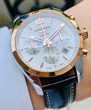 Longines Conquest Classic Chronograph Automatic Mens 
