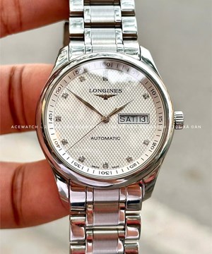 LONGINES MASTER COLLECTION DAY DATE DIAMOND  L2.755.4.77.6