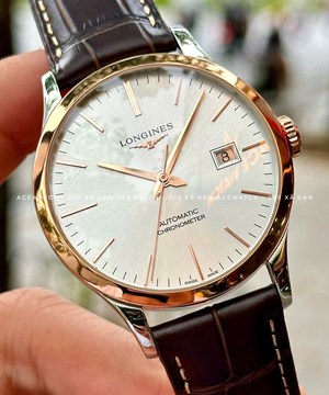 LONGINES RECORD L2.821.5.72.2 NIỀNG ROSE GOLD