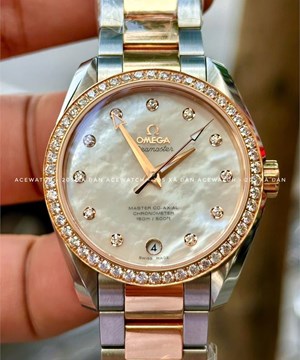 OMEGA SEAMASTER AQUA TERRA DIAMOND 18K MOP 231.25.39.21.55.001