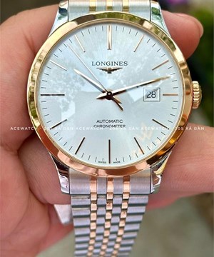 LONGINES RECORD CHRONOMETER 18K BEZEL L2.821.5.72.7