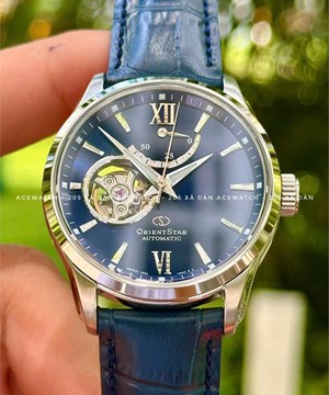 Orient Star OpenHeart 50h - RE-AT0006L - Blue