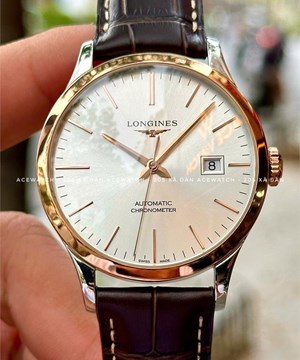 LONGINES RECORD L2.821.5.72.2 NIỀNG ROSE GOLD